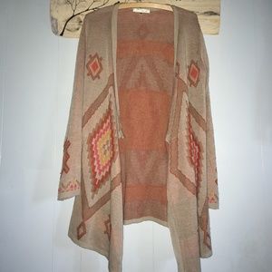 Boho geometric cardigan (M)